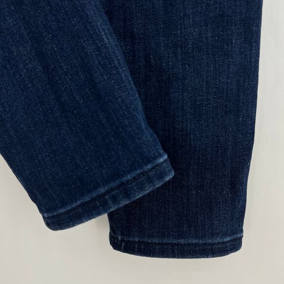 Express (2) 27x29 Short Stretch Legging High Rise Skinny Jeans Blue Dark Wash - Picture 5 of 8